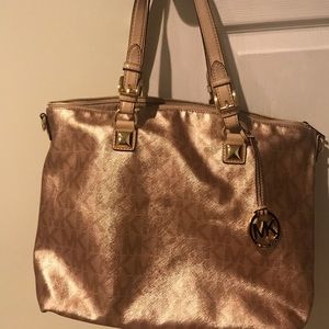 Michael Kors Jet Set Metallic Satchel